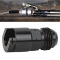 thumbnail image 1 of AN Male Quick Disconnect EFI Adapter Aluminum Alloy Black Anodized, 1 of 8