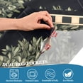 thumbnail image 3 of Yayeee Kitchen Curtains Tier Pair Light Filtering 27"x36" Rod Pocket Short Cafe Window Panel, Beige Striped Trees, 3 of 7