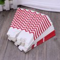 thumbnail image 3 of 48pcs Popcorn Carton Rugby Stripe Wave Dot Pattern Decorative Dinnerware for Birthday Parties / Baby Showers / Graduations (Red), 3 of 6