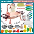 thumbnail image 6 of Play Kitchen Sink Toys for Kids with Running Water, Pretend Play Dishes, Realistic Role Play Kitchen Accessories,, 6 of 7