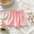 thumbnail image 4 of hoksml Boys Girls Cotton Back to School Shorts Elastic Waist Casual Playwear Shorts with Pockets, 4 of 6