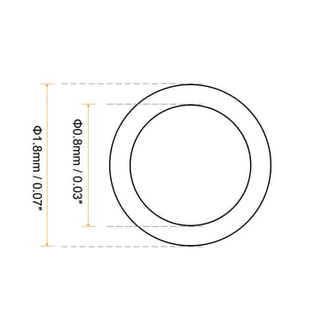 PATIKIL Nitrile Rubber O-Rings 3.8mm OD 1.8mm ID 1mm Width, 100 Pcs Metric Sealing Gasket For Faucet Plumbing Automotive Repair, Black