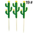 thumbnail image 2 of Coxeer Cake Topper Set Felt Plant Cute Cake Pick Cupcake Decoration Stick for Birthday, 2 of 10