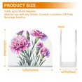 thumbnail image 3 of Carnation Flowers Napkin Holder for Table Clear Napkin Stand Paper Holder Acrylic Organizer Dispenser Napkins for Dinner Kitchen Restaurant Room, 3 of 8