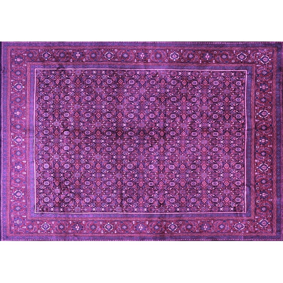 Ahgly Company Indoor Rectangle Persian Purple Traditional Area Rugs, 2' x 5'