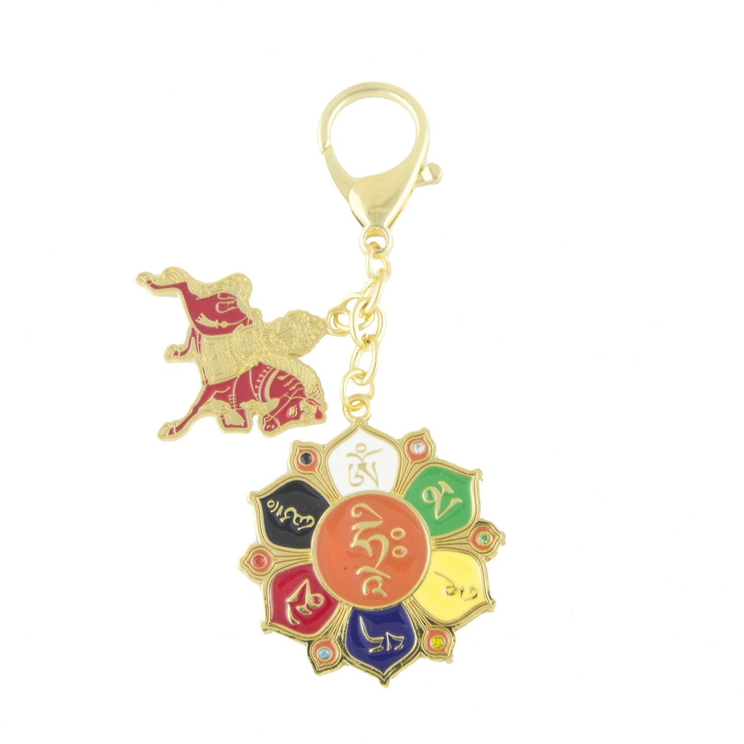 fengshuisale Windfall Luck Amulet Keychain Golden Fortune Dog and Rabbit  Keychain W5320,4.65 x 1.57 in : : Fashion