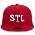 thumbnail image 2 of Men's New Era Red St. Louis Cardinals 2024 City Connect 59FIFTY Fitted Hat, 2 of 6