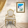 thumbnail image 3 of Bucheli, Jen 18x24 Gold Ornate Wood Framed with Double Matting Museum Art Print Titled - Santorini, 3 of 4