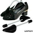 thumbnail image 3 of 2 Paires 27cm/10.6 Pouces Étireur de Chaussures en Plastique Noir pour Femmes Support de Chaussures à Ressort Réglable, 3 of 8