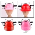 thumbnail image 1 of Novedad Casco para beber Cerveza Sombrero Soporte para bebidas Stag Rosa y rojo Baoblaze Sombrero para beber cerveza, 1 of 8