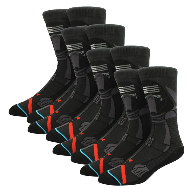 Calcetines Darth Vader SockStarWar09 4 Pares 6.5-10.5US Kylo Ren Calcetines Tubo Medio Algodón.
