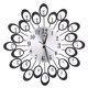 thumbnail image 1 of leyfeng Reloj de pared de arte del hierro 3D decorativo grande Reloj de pared moderno que no hace tictac para el dormitorio de la sala de estar, 1 of 8