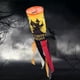thumbnail image 5 of Paquete de 2 banderas de calcetines fantasma, calcetines de Halloween, decoraciones colgantes al aire libre para decoraciones de jardín y patio, 5 of 5