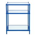 thumbnail image 2 of Scoles 2-Shelf Glass Top Side Table, Blue, 2 of 5