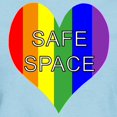 thumbnail image 3 of CafePress - Safe Space In Heart Women's Light T Shirt - Women's Classic T-Shirt, 3 of 4