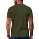 thumbnail image 3 of Camisas Elvqul Hombre Playa sin Estampado Manga Corta Cuello Mao Verde del Ejército Abotonada, 3 of 8