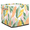Multicolor 5, variant on CURLYOOT Boho Tropical Plant Leaf Cube Storage Bin, 13 x 13 x 13 Storage Cube Bins for Organizing, Fabric Foldable Closet Baskets with Handles for Closet, Shelves, Clothes
