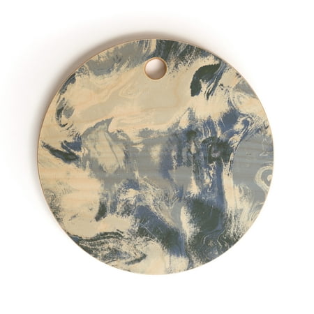 

Society6 Jacqueline Maldonado Marble Mist Blue Round Cutting Board 11.5 x 11.5