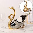 thumbnail image 3 of Swan Wine Rack Wine Rest Statue Swan Statue Wine Holder Tabletop Wine Rack Wine Display Rack Gold Wine Rack, 3 of 5