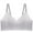 Gray, variant on Women's Thin Jelly Glue Non Steel Ring Bra Lightweight Invisible Supportive Everyday Underwear with Adjustable Straps and Lifting Pads #Beige,L