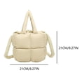 thumbnail image 2 of Pillow Shopper Bag Puffy Bolso Hombro Puffer Tote Acolchado para Mujer, 2 of 9