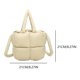 thumbnail image 2 of Bolso de mano acolchado bolso de mano acolchado suave bolso hobo para mujer viaje de trabajo, 2 of 9