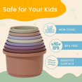 thumbnail image 3 of Vasos apilables Tiny Tinker Juego de apilamiento de vasos educativos de juguete para bebés Vasos apilables de 8 piezas con número Vasos anidados de arcoíris para bebés de 6 a 12 meses Vasos apilables, 3 of 5