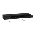 thumbnail image 3 of HomeRoots 400733 Media Center High Gloss On Chrome TV Stand, Black, 3 of 5