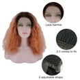 thumbnail image 6 of Unique Bargains Lace Front Wigs for Women 14" Pink Medium Long Fluffy Curly Wavy with Wig Cap, 6 of 8