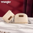 thumbnail image 3 of Wrangler KeyChain Wallet Wristlet Wallets for Women Dual Pouch Wristlet Rfid Blocking Credit Card Holder Wallet, Tan, 3 of 7