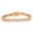 Rose Gold, variant on Cate & Chloe Donna 18k White Gold Plated Heart Bracelet with Simulated Diamond Crystals for Women