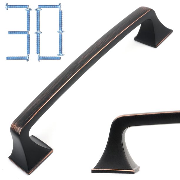 Koofizo 10 Unidades De 5 Pulgadas De Bronce Aceitado Tiradores De Gabinete De Cocina De Bronce Frotado Manijas De Gabinete De Bronce Para Gabinetes De Cocina 1953 Cajón Aparador Armario Dormitorio Bañ