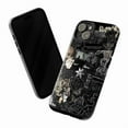 thumbnail image 3 of Dark Gothic Collage Phone Case, Black Aesthetic iPhone Cover with Skeletons, Roses & Vintage Quotes, Moody Grunge Style for iPhone 16 15 14 13 12 11 Pro Max, 3 of 6