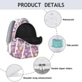 thumbnail image 4 of Colorful Cartoon Students Backpack Fun Graffiti Style with Moon, Stars, and Space Theme, Durable and Comfortable for Students’s School and Outdoor Use, 4 of 6