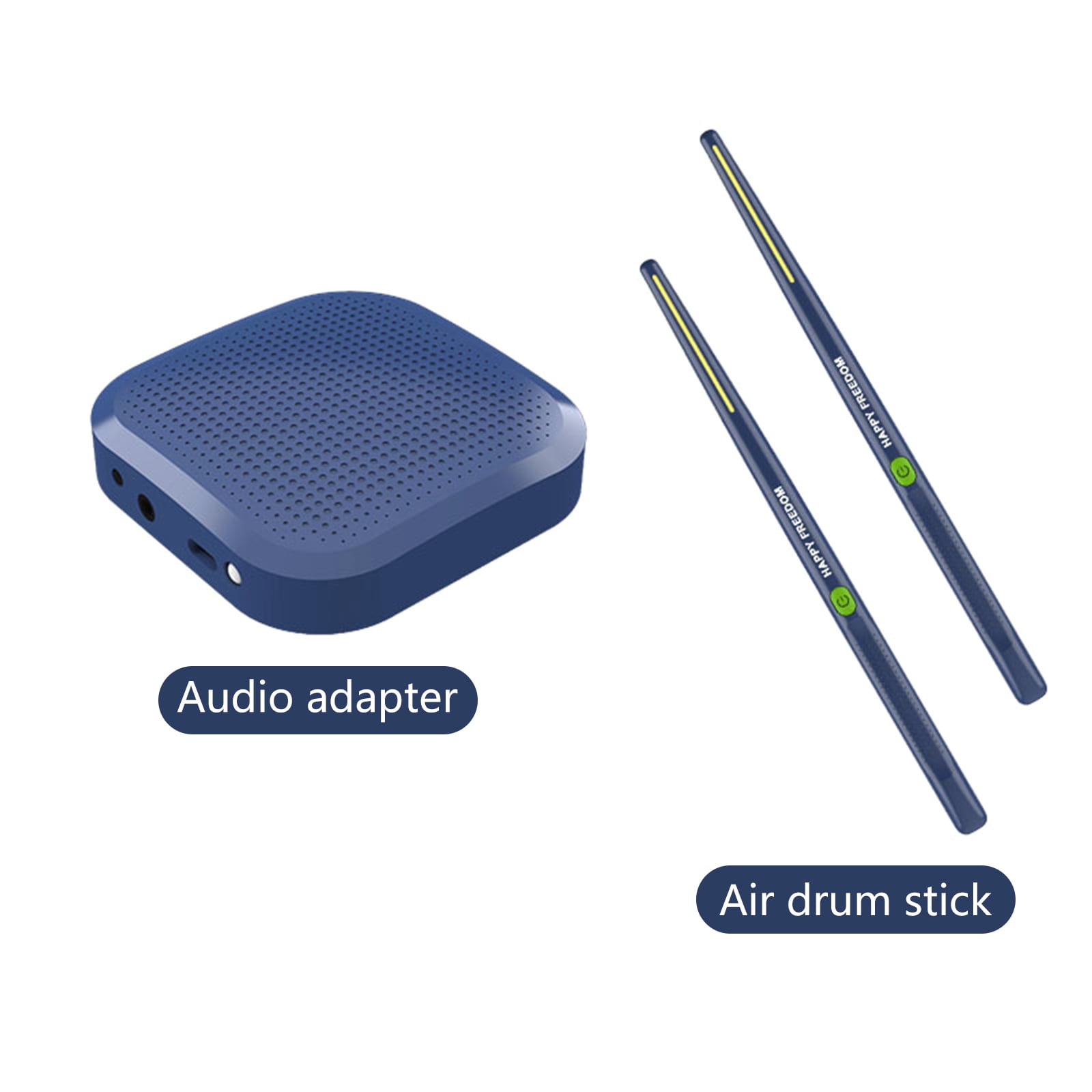 Portable Electric Air Drum Set Virtual Air Drum with Drumsticks 3D Motion Sensing Air Drum for Beginners, Children