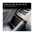 thumbnail image 3 of Car Bright Black Glass Switch Upper Panel Decoration Door Armrest Stickers For Alphard 40 Series 20, 3 of 5