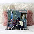 thumbnail image 3 of Empress Hall Indoor/Outdoor Pillow with Removable Cover in Gray Blue Black18x18, 3 of 4