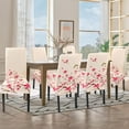 thumbnail image 2 of muroi Dining Room Chair Covers Slipcovers Set of 6, Spandex Super Fit Stretch Removable Washable Kitchen Parsons Chair Covers Protector for Dining Room,Hotel,Ceremony, Flowers, 2 of 7