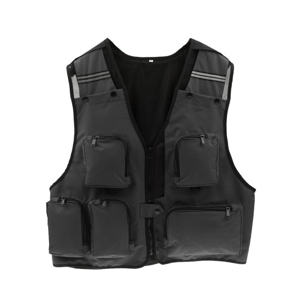 Unisex Multi-pockets Vest Photography Waistcoat XL