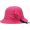 Rose Red, variant on Women Bucket Hat Autumn Winter Warm Basin Hat Flower Wide Brim Wool Felt Caps Solid Color Ladies Grace Bucket Cap