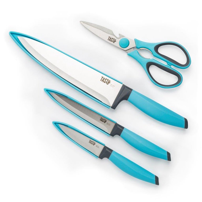 Perry cutting knife set - Whale blue