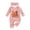 Pink, variant on Baby Girl Outfit My First Thanksgiving Long Sleeve Romper Jumpsuit Infant Headband Clothes (Newborn,Beige)