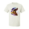 thumbnail image 2 of Wild Bobby, Trippy Galactic T-Rex on Taco, Pop Culture, Men Graphic Tees, White, 5XL, 2 of 3