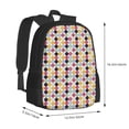thumbnail image 3 of Vsdgher Polka Dot Print Backpack for Women Men School Bookbag with Laptop Compartment for College Work Travel, Simple Fashion Casual Daypack, Fit 15" Laptop, 3 of 8