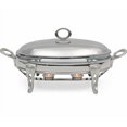 thumbnail image 1 of Ensemble de Buffet de 3 Pintes de Plats à Friction, Réchauffeurs de Nourriture pour Fêtes, Plat de Service en Verre Compatible avec le Four avec Base et Couvercle en Acier Inoxydable, 1 of 1