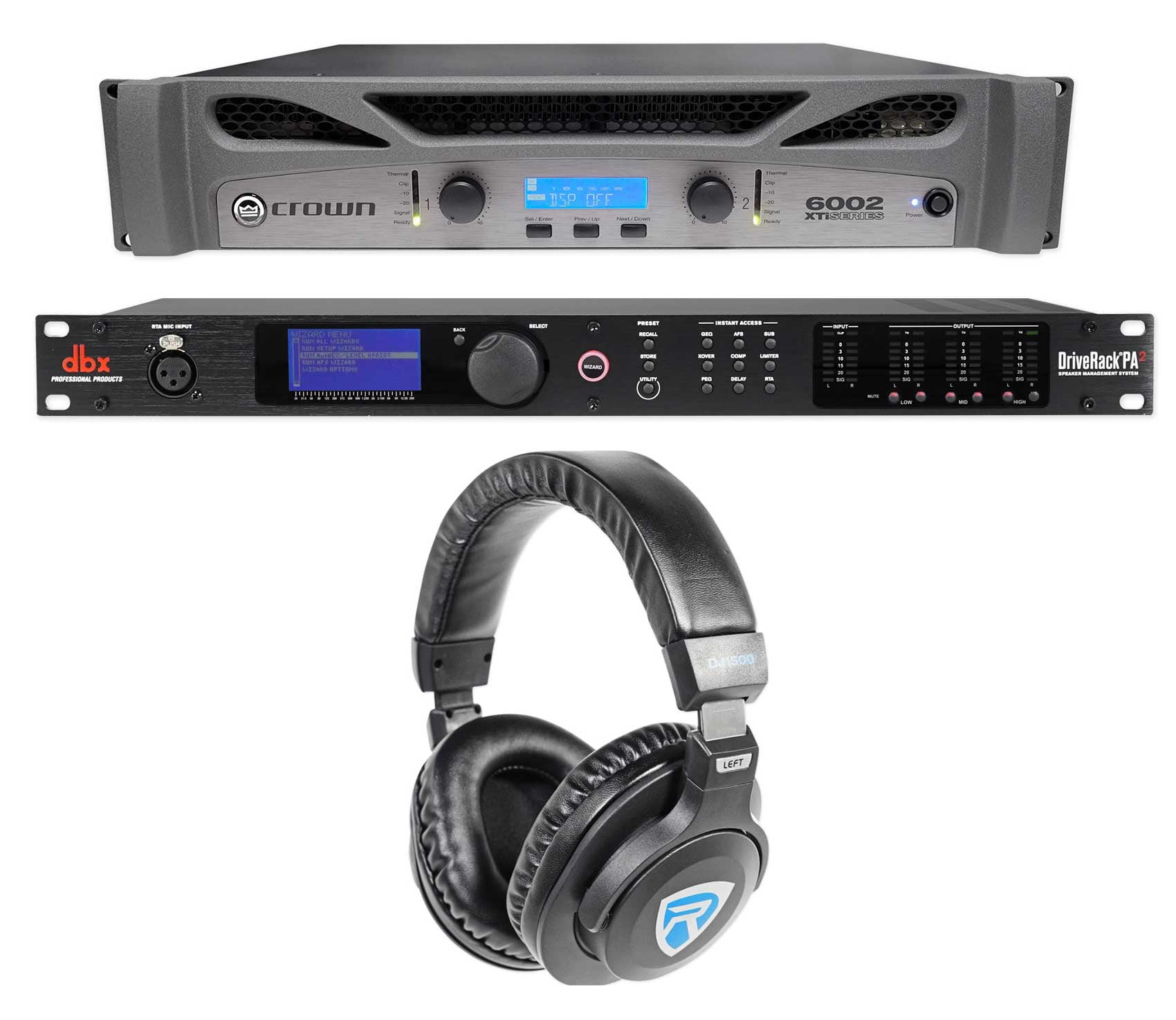 Crown Pro XTI6002 6000w Amplifier Amp, w/ DSP+Signal Processor System ...