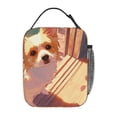 thumbnail image 3 of Portrait Of Cute Dog In Anime Style Insulated Lunch Bag - Cute Tote With Large Capacity, Reusable Cooler For Women And Men At Work, Picnic, Travel, Office & Beach, 3 of 9