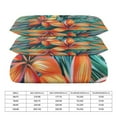 thumbnail image 2 of 3 Pcs Soft Bedding Set, Includes 1 Duvet Cover with Zipper And 2 Pillow,Shams Hawaiian Hibiscus Garden Orange Flowers King(102"×90"), 2 of 8