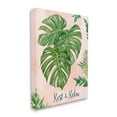 thumbnail image 3 of Stupell Industries Rest & Relax Pink Tropical Monstera Plant Leaves Canvas Wall Art, 24 x 30, Design by Ziwei Li, 3 of 5
