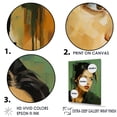 thumbnail image 3 of Designart "Jolie In Green Jade Portrait" Woman Pop Art Floater Framed Canvas Wall Art, 3 of 5